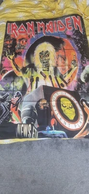 Lot of 6 IRON MAIDEN Flags TEXTILE posters - Image 1 of 4
