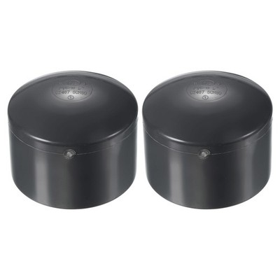 2'' 2Pack UPVC Rohrleitung Ende Kappe Fitting Stopfen Steckdose Adapter