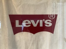 Bundle 10 x Large Levis Batwing Logo Window Peel Off Decal Glass Stickers