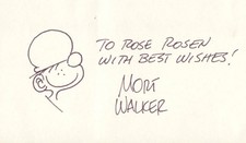 MORT WALKER - INSCRIBED ORIGINAL ART SIGNED
