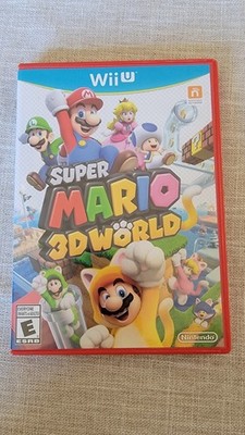 Super Mario 3D World (Nintendo Wii U, 2013) RED CASE, CIB Complete