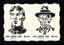 ADDIE JOSS - JL WILKINSON Uncut 2-Card Panels VERY RARE Baseball MICRO Card