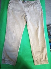 Urban Pipeline Jogger Pants Mens Large Khaki Cotton Stretch Tapered 38x27