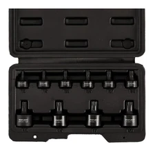 10-Piece Torx Bit Socket Set，3/8" Drive Star Bits（T40 T45 T47T50）and 1/4" Dri...