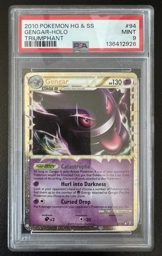 PSA 9 - Gengar (Prime) 94/102 Triumphant Holo