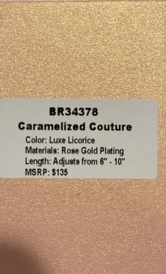 Pulsera Bomb Party Jewel Caramelo, Caramelizado Alta Costura Lujo Regaliz, Oro Rosa Foto 4 de 4