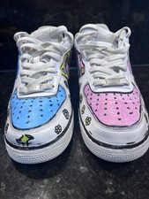 Custom Air Force 1 Colorful Cartoon Dripp/Air...