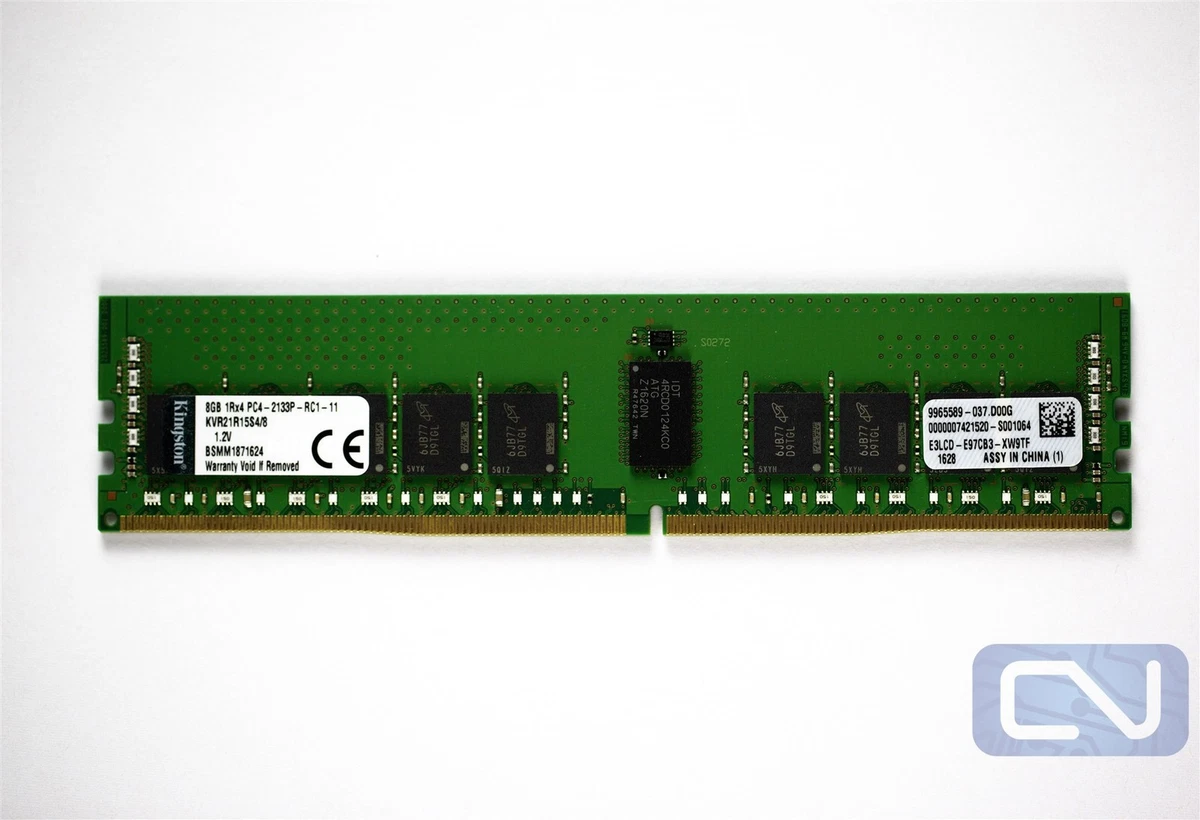 Kingston DDR4 SDRAM Network Server 8 GB Capacity per Module Memory