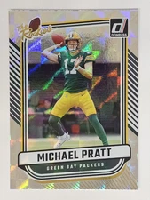 Michael Pratt The Rookies Holo Foil Rookie RC 2024 Donruss Card #TR-17 Packers
