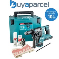 Makita DHR281ZJ Twin 36v 18v LXT SDS Brushless Hammer Drill AVT + Makpac + Chuck