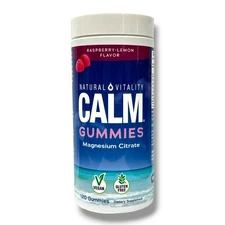 *Natural Vitality Calm Gummies Magnesium Citrate Dietary Supplement -120 Gummies
