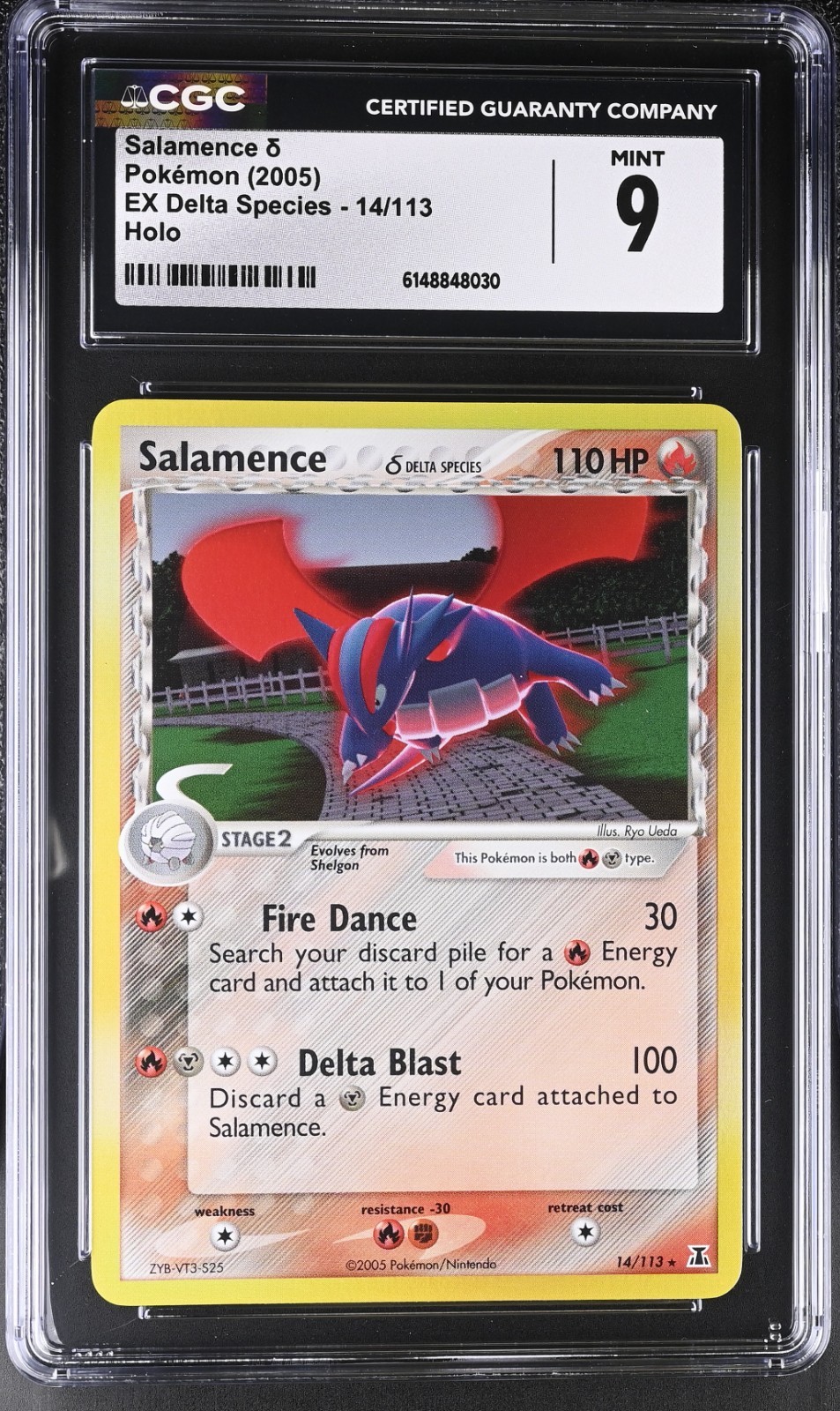 Pokemon Salamence 14/113 Holo EX Delta Species - CGC 9
