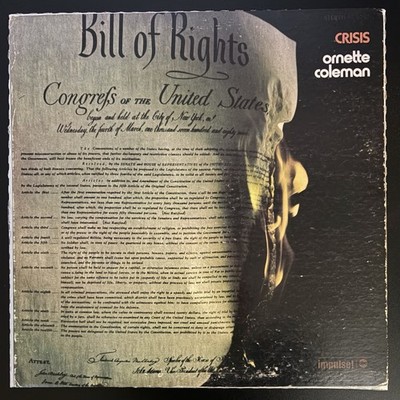 Ornette Coleman - Crisis (LP, EX, 1972 OG, Gatefold Jacket)