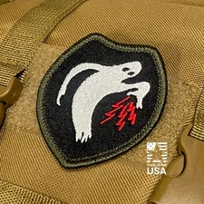 US ARMY GHOST ARMY Embroidered Morale Patch Hook Back