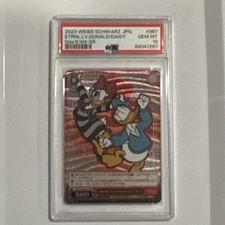 Weiss Schwarz Disney Eternal Magical Donald Daisy SR Foil PSA 10 Dds/S104