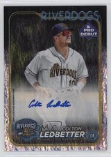 2024 Topps Pro Debut Sparkle Foil 157/199 Colton Ledbetter #PD-199 Auto 12sd