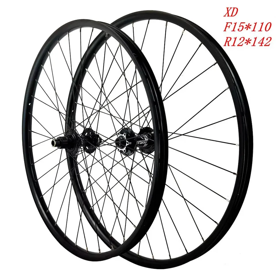 Mountain Bike Disc Brake Wheelset Six Hole 26 27.5 29er 12 speed Boost Thru Axle - Image 2 of 4