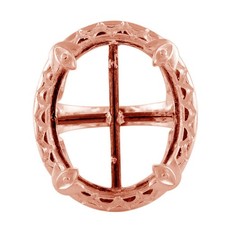 Semi Mount Cabusion 20X24MM Sterling Silver Ring for Women/Girls