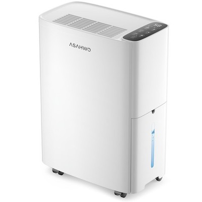 ASAHWo 2500 Sq.Ft Dehumidifier for Basement with Drain Hose 34 Pints, White