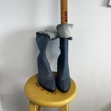  Top Moda Heeled Boots Officecore Recycled Denim