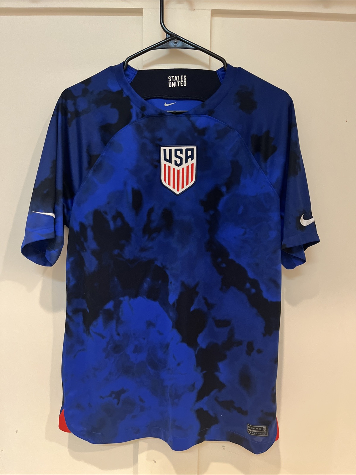 Nike USMNT Soccer Jersey Authentic Warm Up Team USA Men's Medium Blue ADV NWT 