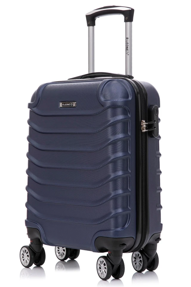 Valigia Fino Set 3 Trolley Rigido grande, medio, bagaglio a mano  8 ruote  20261 - Immagine 2 di 4