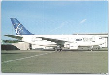 Air Club Airbus A310-324 at Zurich 1994 Vintage Postcard