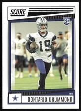 2022 Score Base Dontario Drummond RC Dallas Cowboys #399