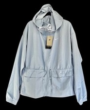 Nike Everything Woven Oversized Hooded Women's Jacket Blue Medium FN3669-440