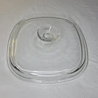 Vintage Pyrex A-9-C Corning Ware Clear Square Glass Domed Lid Replacement