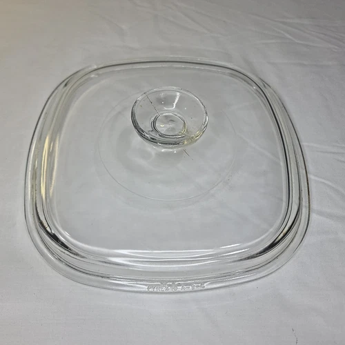 Vintage Pyrex A-9-C Corning Ware Clear Square Glass Domed Lid Replacement