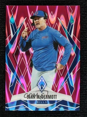 2025 Panini Phoenix Pink Seismic 73/75 Sean McDermott #42 Rookie RC 19fk