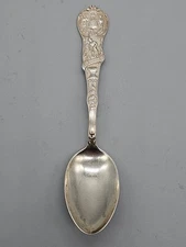 Vintage Wisconsin Souvenir Spoon By Mechanics Sterling Co.