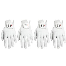 Men  s Golf Gloves Left Hand 4 Pack, All Weather Grip Premium Cabretta Leather