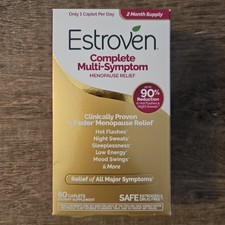 Estroven Complete Multi Symptom Menopause Relief 60 Caplets Exp 2027 