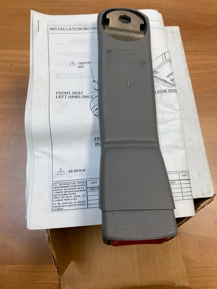 NUEVO Pontiac GM OEM 2001 Aztek Kit de extremo de hebilla de cinturón de seguridad trasero 88894669 Foto 2 de 3