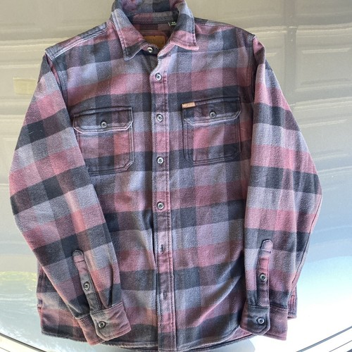 Orvis Mens Size M Heavy Flannel Shirt 