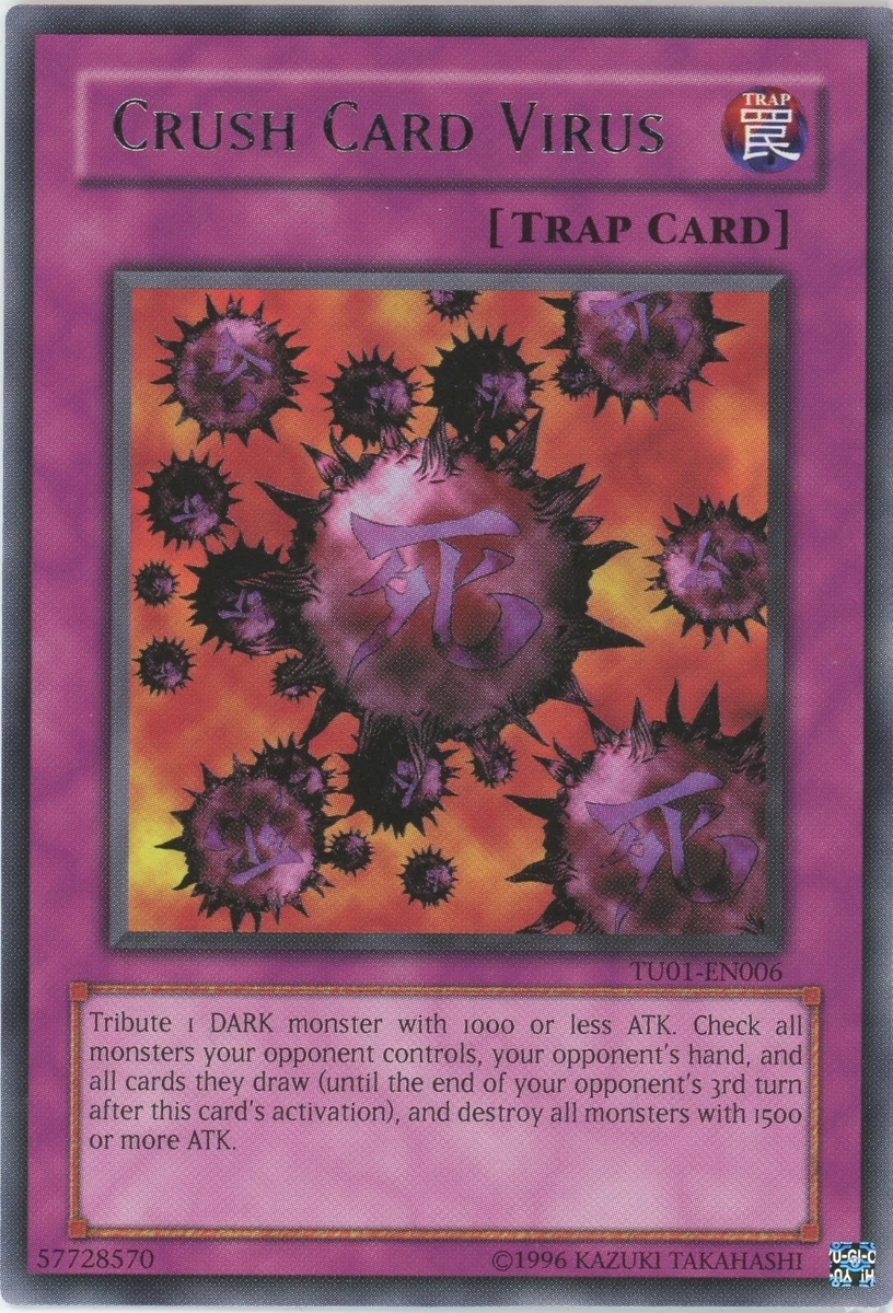 Crush Card Virus Rare Yu-Gi-Oh! TCG Individual Collectible Card
