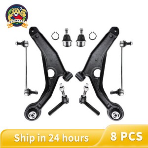SCITOO 12pcs Suspension Kit Upper Control Arm W/ Ball Joint Wheel Hub Bearing Inner Outer Tie Rod End Sway Bar Link Lower Ball Joint Fit 2002 2003 200