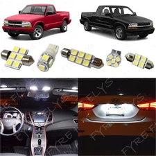 13x White LED Interior lights package kit for 1998-2004 Chevrolet S10 +Tool CS7W