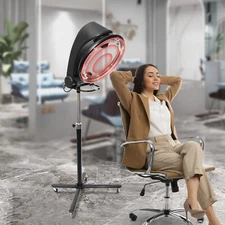 3 in 1 Orbiting Infrared Hair Dryer Salon Hair Dryer Hair Steamer w/ 4 Wheels