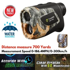 Camo Laser Rangefinder 6X Magnification Lightweight Waterproof for Bow Hunting