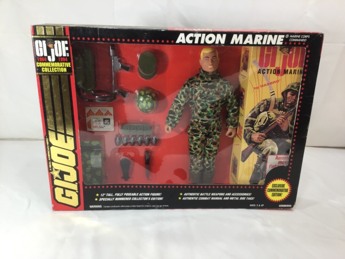 GI JOE 30周年記念版　アクションマリーン　フィギュア 1994 Vintage GI Joe Action Marine Doll Figure 30th Anniversary 12