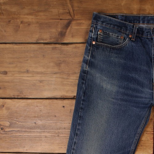 Vintage Levis 505 Jeans 38 x 34 Stonewash Straight Blue Red Tab Denim - Picture 6 of 9