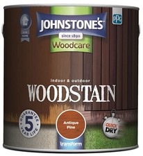 Johnstones Woodcare Indoor and Outdoor Woodstain Paint - All Sizes - All Colours