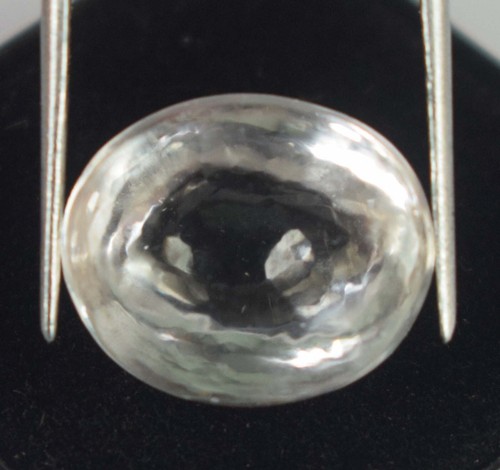 12.05 Carat Natural White Sapphire Oval Cabochon Loose Gemstone Certified C1070 - Picture 6 of 9