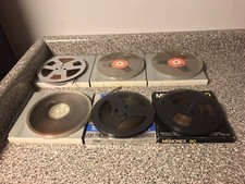 Lot Of 6 Total, 4xbasf, 1xmemorex,1xsupertape Used Reel To Reel Tapes