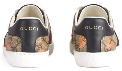 GUCCI LADIES ACE GG SUPREME WEB DETAIL BERRY-PRINT SNEAKERS SHOES 36 |