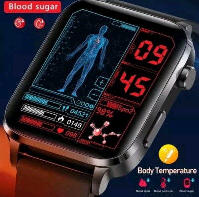  Smartwatch Bluetooth Smart Watch Uhr Sport Blutdruck Armband  wasserdicht Puls 