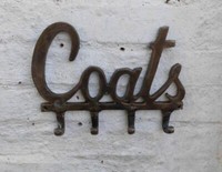 Stabile Wandgarderobe Garderobenhaken Wandhaken Coats Massiv Antikst.